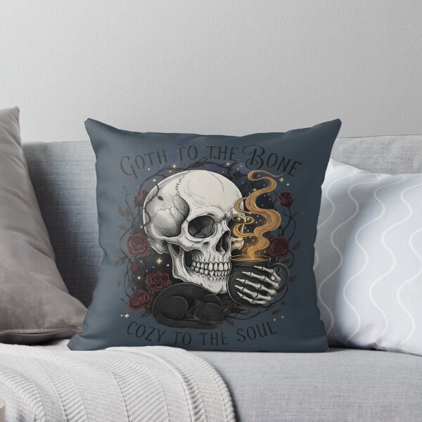 Item preview, Cozy Goth Skull Art designed and sold by Moodelier.