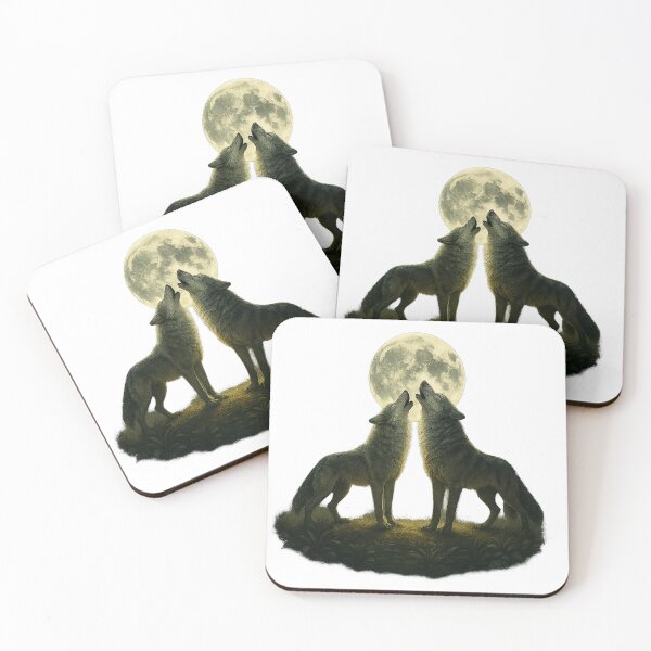 Item preview, Moonlight Wolves – Love and Freedom designed and sold by Inversud.