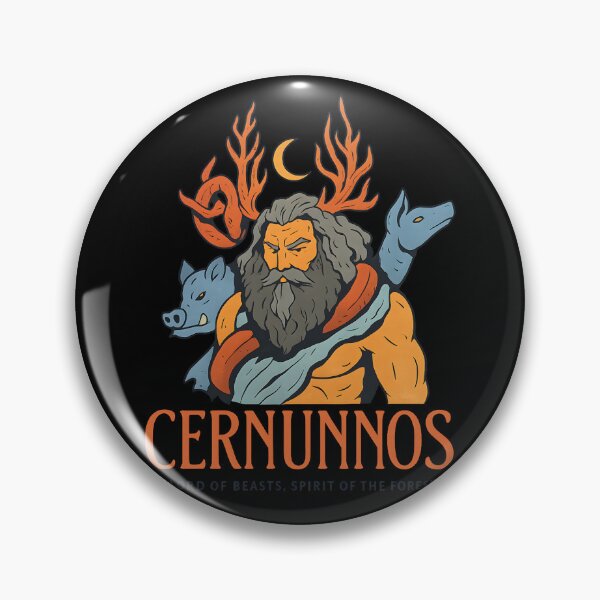 Item preview, Cernunnos Lord of Beasts Celtic Forest Spirit Mythology Pagan Design designed and sold by DrawHandArt.