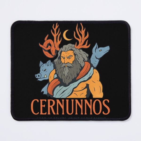 Item preview, Cernunnos Lord of Beasts Celtic Forest Spirit Mythology Pagan Design designed and sold by DrawHandArt.