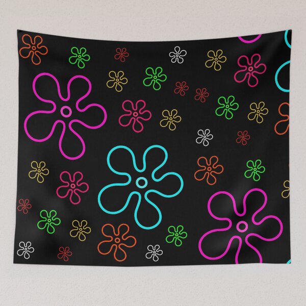 Item preview, SpongeBob Bikini Bottom Colorful Flowers Sky Texture designed and sold by DibujandoPorfa.