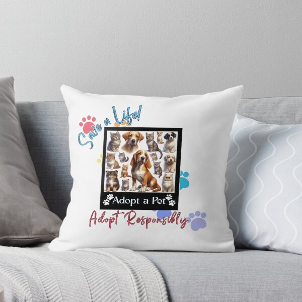 Item preview, Adopt a Pet Poster Save a Life Adopt Responsibly Cats and Dogs Design designed and sold by Myrtle Rose Designs.