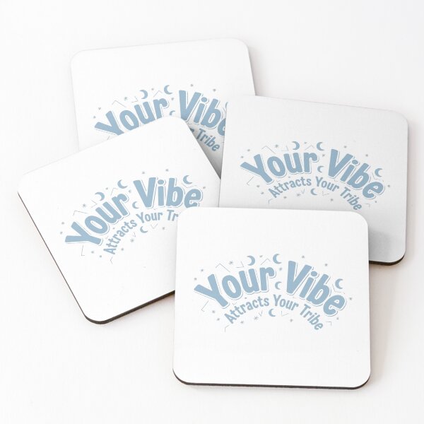 Item preview, Your Vibe Attracts Your Tribe Sticker – Aesthetic Pastel Positive Quote designed and sold by Momay-designer.