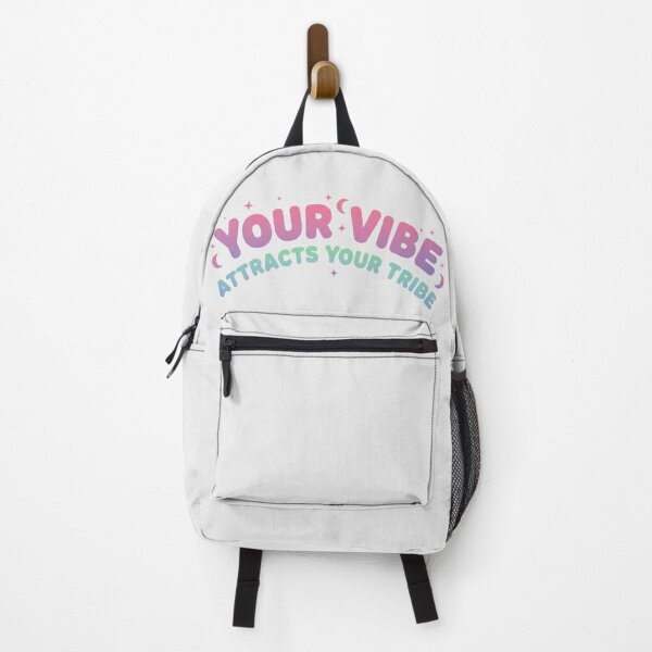 Item preview, Your Vibe Attracts Your Tribe Sticker – Aesthetic Pastel Positive Quote designed and sold by Momay-designer.