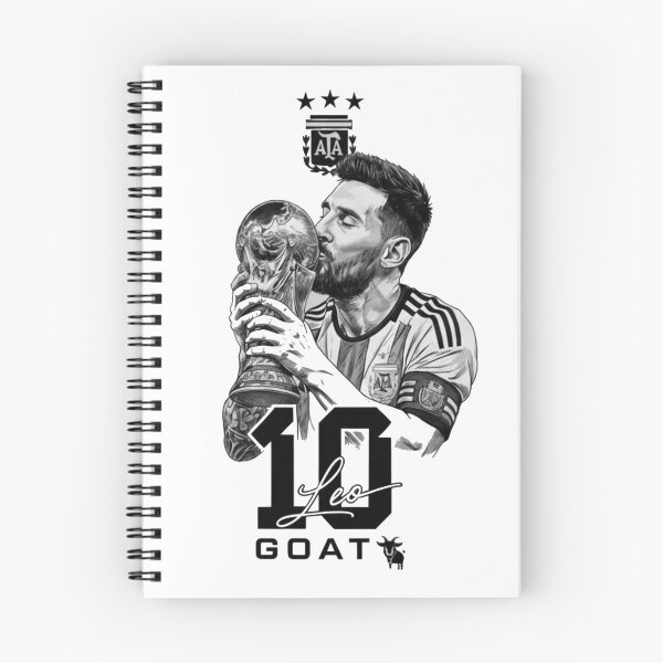 Aperçu de l'œuvre Messi GOAT World Cup Champion créée et vendue par medhach.