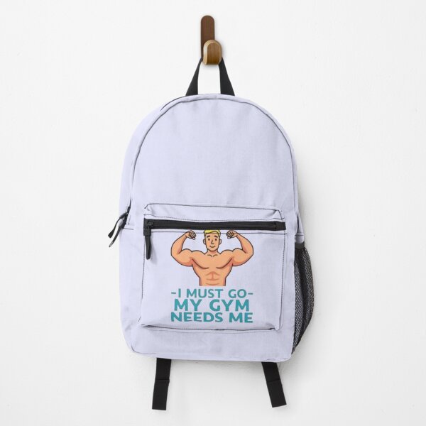 Item preview, I Must Go – My Gym Needs Me Funny Fitness Design designed and sold by PriyaMagic.
