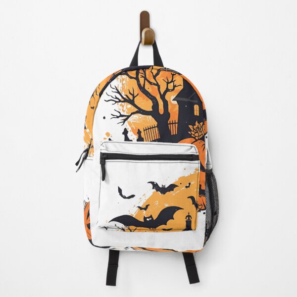 Item preview, Halloween Haunted House with Pumpkin – Spooky & Fun Design designed and sold by MonishArt.