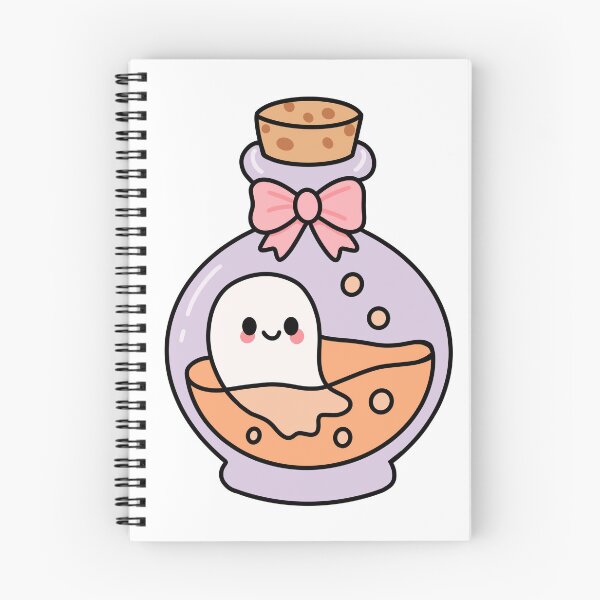 Item preview, Cute Ghost In Bottle designed and sold by dedinsidedesign.