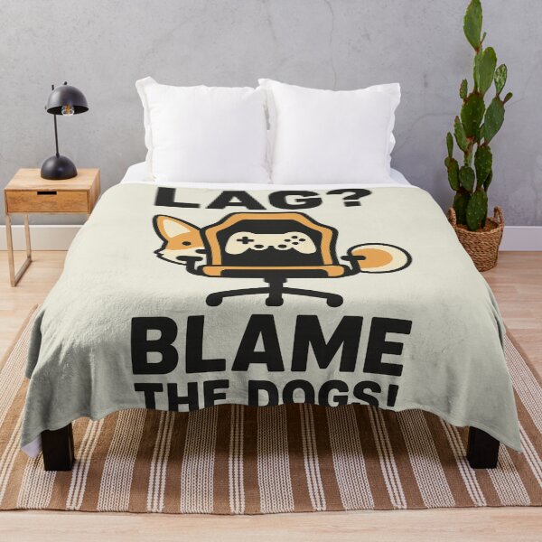 Item preview, Lag? Blame the Dogs! | Funny Gamer T-Shirt with Corgi & Shiba Inu designed and sold by AdelStore.