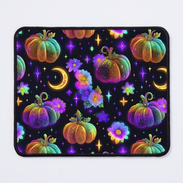 Item preview, Neon Pumpkin and Celestial Floral Pattern designed and sold by Kybruno's Creations.