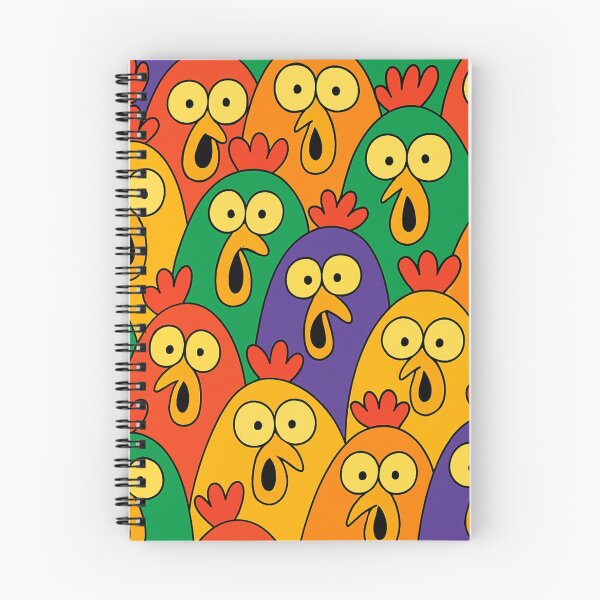 Item preview, Whimsical Chicken Explosion – Vibrant Colorful Seamless Chicken Pattern designed and sold by AnTartstudios.