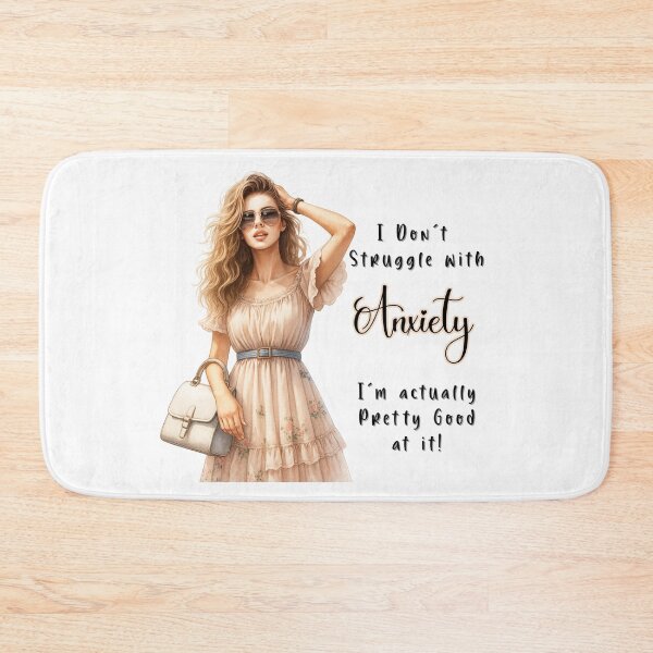 Item preview, Anxiety Aesthetic Fashion Girl Illustration Mental Health Awareness Design designed and sold by Myrtle Rose Designs.