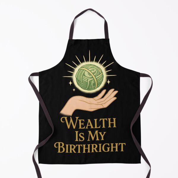 Item preview, Wealth Is My Birthright | Golden Coin Feminine Abundance Sticker & Printable Wall Art | Printable Sticker | Law of Attraction designed and sold by HerDreamCodes.