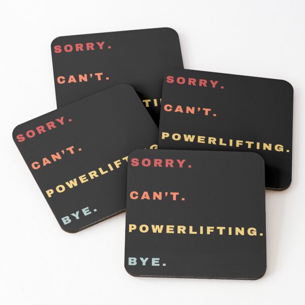 Artikelvorschau, Sorry, kann nicht Powerlifting machen, tschüss - Powerlifting-Enthusiast - Lustiges Retro-Powerlifting-Zitat entworfen und verkauft von Wiss2Arts.