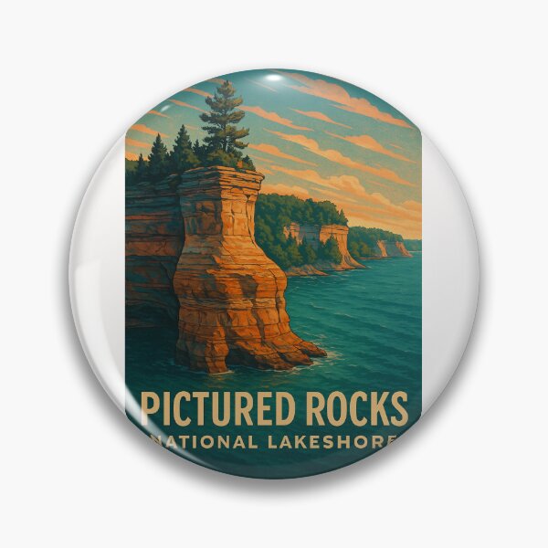 Item preview, Pictured Rocks National Lakeshore Cliffs Michigan designed and sold by Places On Earth.