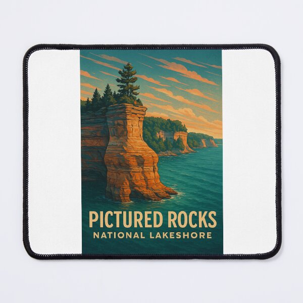 Item preview, Pictured Rocks National Lakeshore Cliffs Michigan designed and sold by Places On Earth.