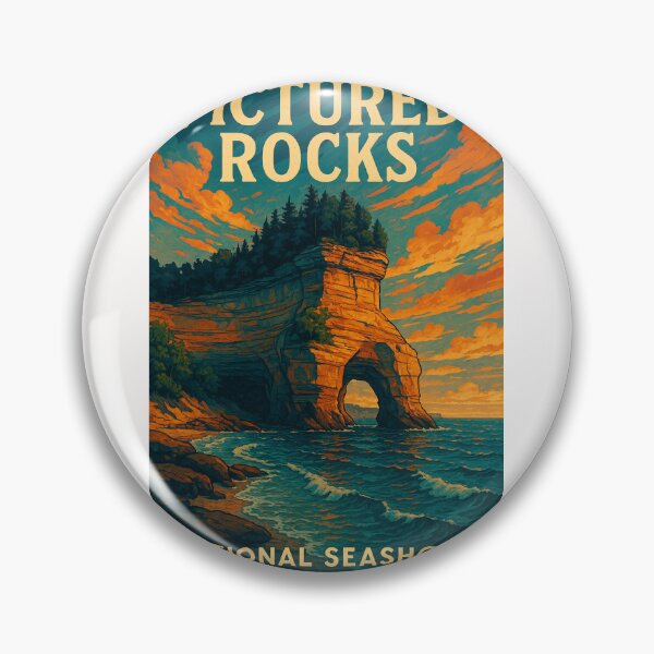Item preview, Pictured Rocks Sea Arch Sunset on Lake Superior designed and sold by Places On Earth.