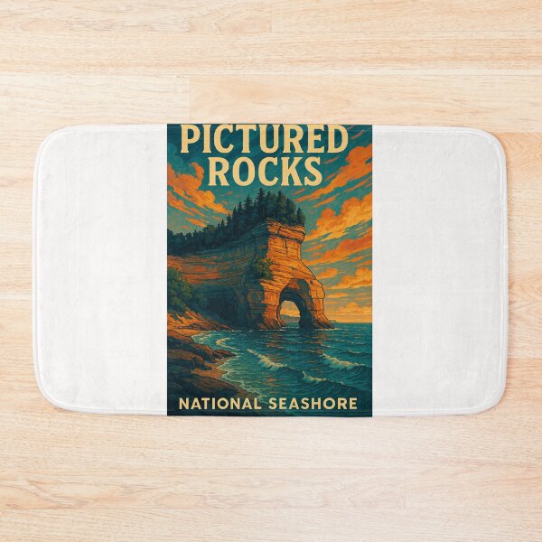 Item preview, Pictured Rocks Sea Arch Sunset on Lake Superior designed and sold by Places On Earth.