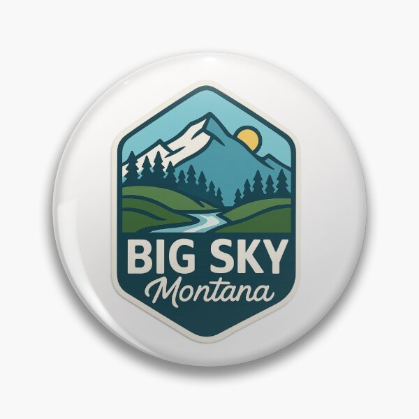 Item preview, Big Sky Montana Mountain River Sunrise designed and sold by Places On Earth.