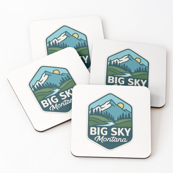 Item preview, Big Sky Montana Mountain River Sunrise designed and sold by Places On Earth.