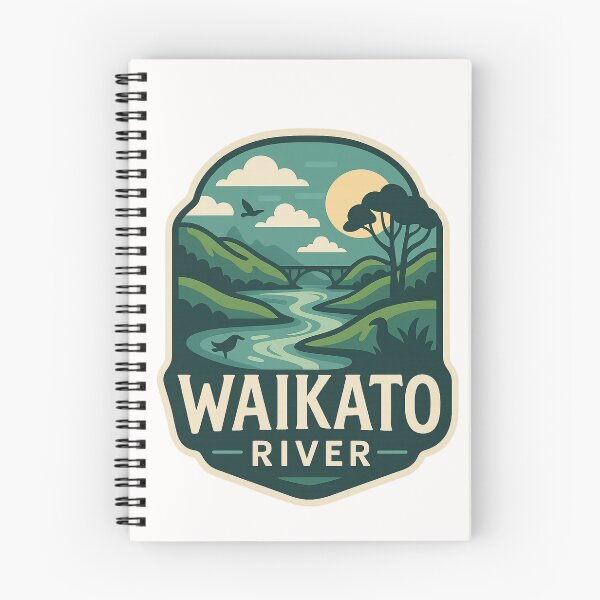 Item preview, Waikato River New Zealand Hills and Bridge View designed and sold by Places On Earth.