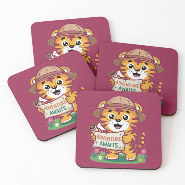 Item preview, Cute Explorer Tiger – Adventure Awaits Cartoon Design designed and sold by IndianShopper.