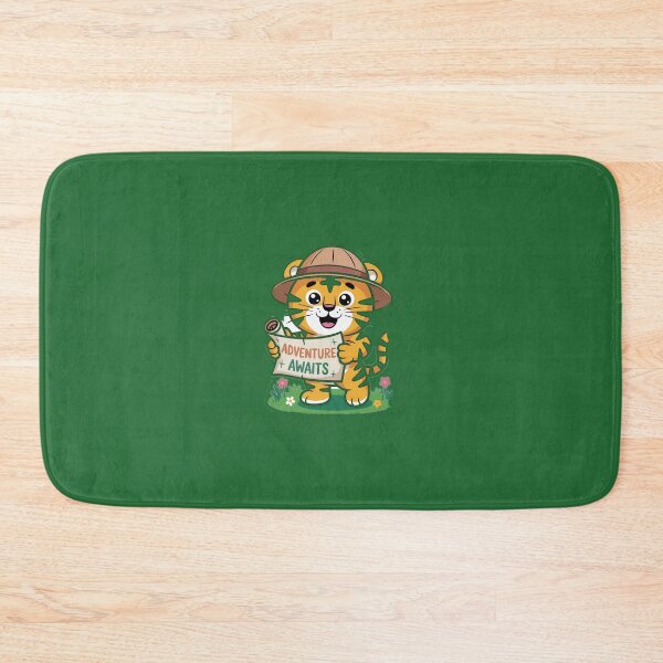 Item preview, Cute Explorer Tiger – Adventure Awaits Cartoon Design designed and sold by IndianShopper.