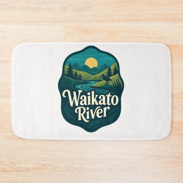 Item preview, Waikato River Sunset and Mountains in New Zealand designed and sold by Places On Earth.