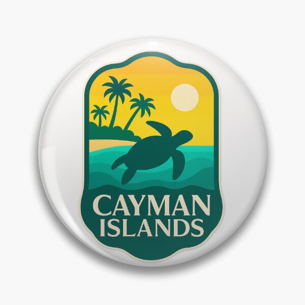 Item preview, Cayman Islands Tropical Sunset with Sea Turtle designed and sold by Places On Earth.
