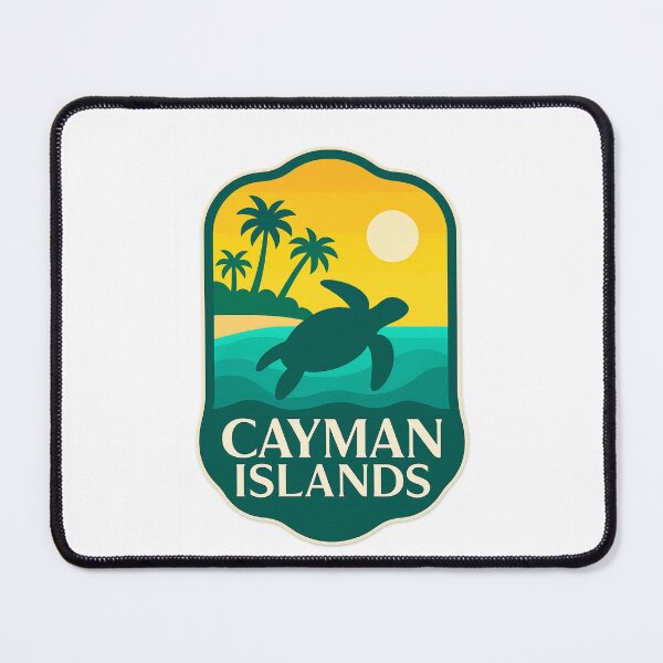 Item preview, Cayman Islands Tropical Sunset with Sea Turtle designed and sold by Places On Earth.