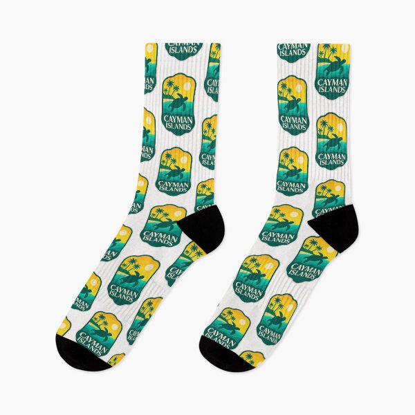 Item preview, Cayman Islands Tropical Sunset with Sea Turtle designed and sold by Places On Earth.