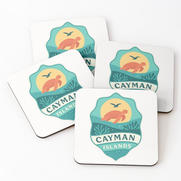 Item preview, Cayman Islands Sea Turtle and Coral at Sunrise designed and sold by Places On Earth.