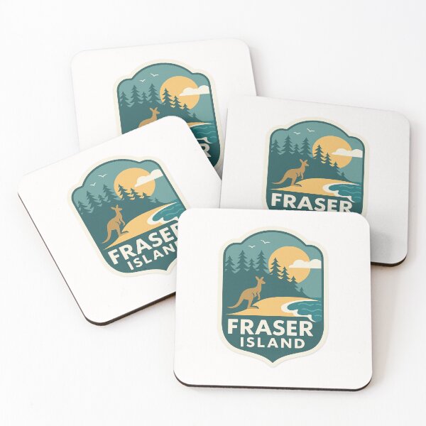 Item preview, Fraser Island Queensland Kangaroo Emblem designed and sold by Places On Earth.
