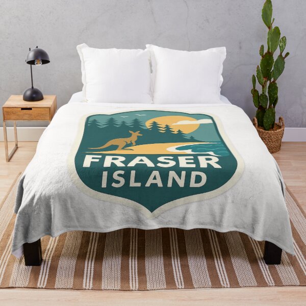 Item preview, Fraser Island Queensland Kangaroo Emblem designed and sold by Places On Earth.