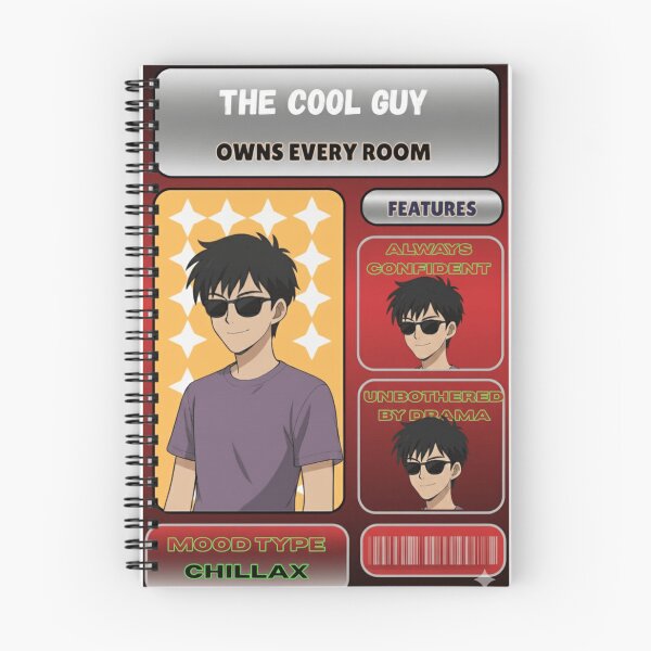 Item preview, Cool Anime Guy Card – Chillax Mood Aesthetic designed and sold by SoulFlex.