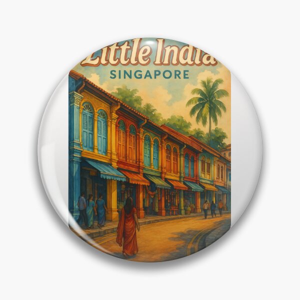 Item preview, Little India Singapore Shophouses at Sunset designed and sold by Places On Earth.