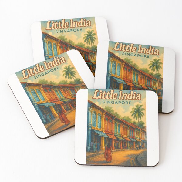 Item preview, Little India Singapore Shophouses at Sunset designed and sold by Places On Earth.