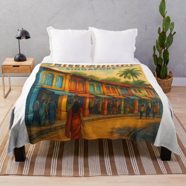 Item preview, Little India Singapore Shophouses at Sunset designed and sold by Places On Earth.