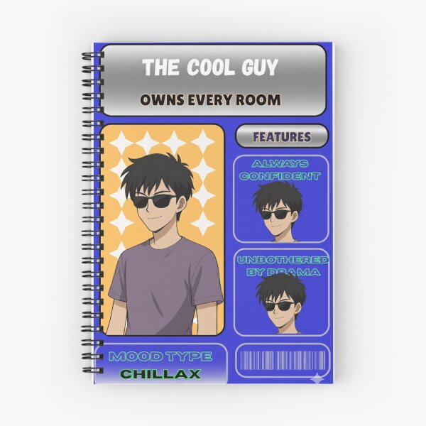Item preview, Cool Anime Guy Card – Chillax Mood Aesthetic designed and sold by SoulFlex.