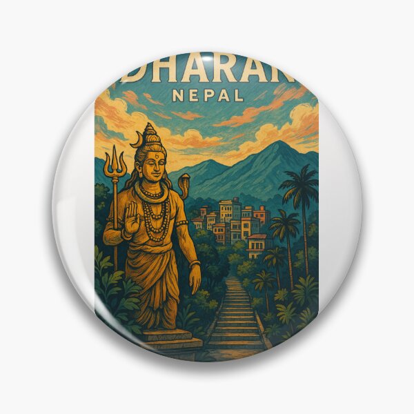 Item preview, Dharan Nepal Shiva Statue with Himalayan Backdrop designed and sold by Places On Earth.