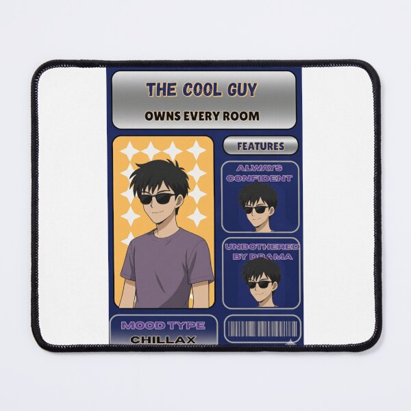 Item preview,  Cool Anime Guy Card – Chillax Mood Aesthetic designed and sold by SoulFlex.