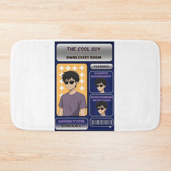Item preview,  Cool Anime Guy Card – Chillax Mood Aesthetic designed and sold by SoulFlex.
