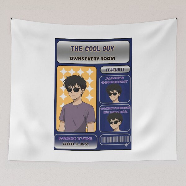 Item preview, Cool Anime Guy Card – Chillax Mood Aesthetic designed and sold by SoulFlex.