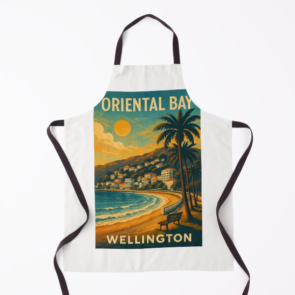 Item preview, Oriental Bay Wellington New Zealand Coastal View designed and sold by Places On Earth.