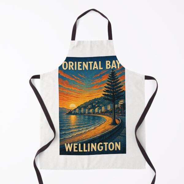 Item preview, Oriental Bay Sunset Skyline Wellington New Zealand designed and sold by Places On Earth.