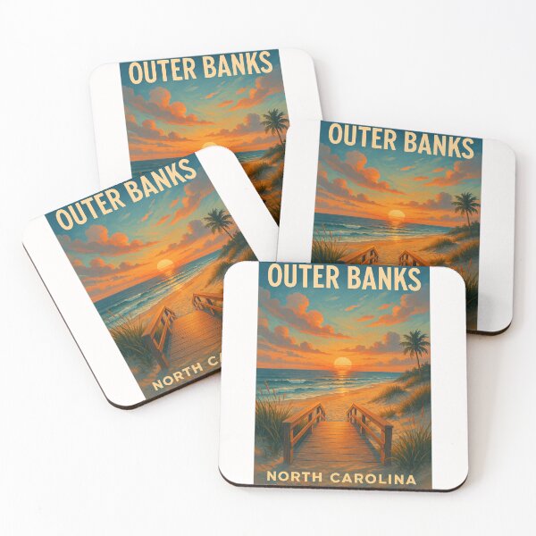 Item preview, Outer Banks North Carolina Sunset Beach Path designed and sold by Places On Earth.
