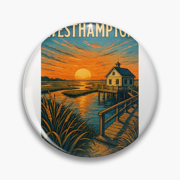 Item preview, Westhampton New York Salt Marsh Sunset View designed and sold by Places On Earth.