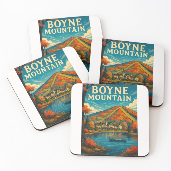 Item preview, Boyne Mountain Michigan Autumn Lodge by the Lake designed and sold by Places On Earth.