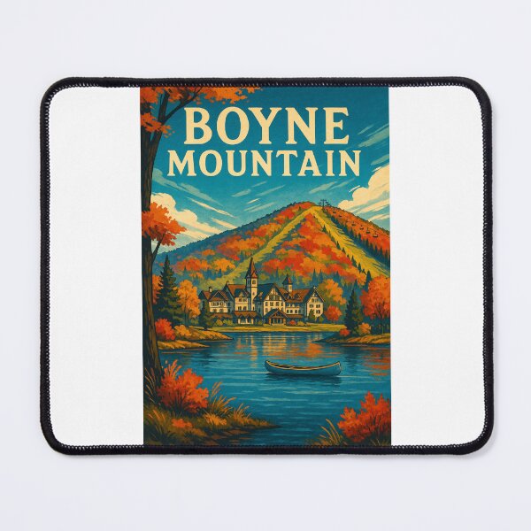 Item preview, Boyne Mountain Michigan Autumn Lodge by the Lake designed and sold by Places On Earth.