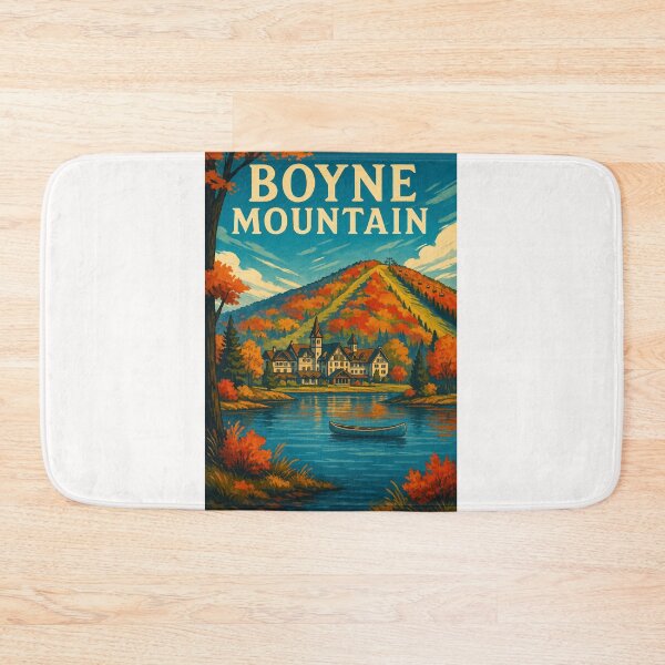 Item preview, Boyne Mountain Michigan Autumn Lodge by the Lake designed and sold by Places On Earth.